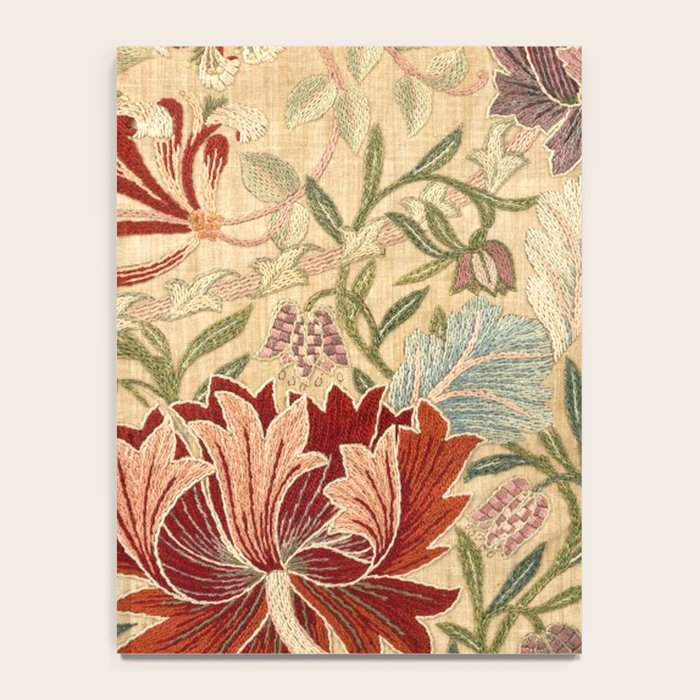 William Morris Antique Honeysuckle Embroidery Notebook Gallery Image 4