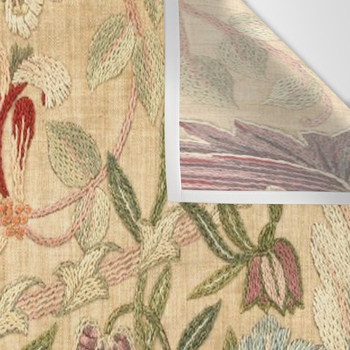 William Morris Antique Honeysuckle Embroidery Wall Tapestry Gallery Image 3