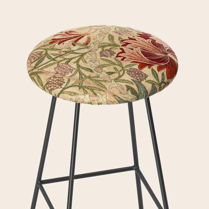 William Morris Antique Honeysuckle Embroidery Stool Gallery Image 2