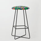 Strawberry Fields - Pink and Blue Stool Gallery Image 1