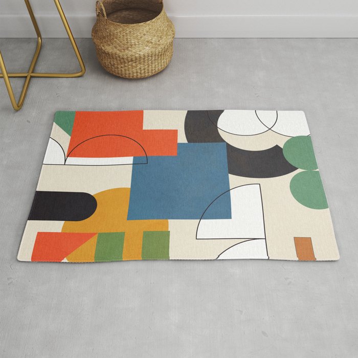 Colorful Shape Geometry 04 Rug Gallery Image 1