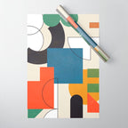 Colorful Shape Geometry 04 Wrapping Paper Gallery Image 1