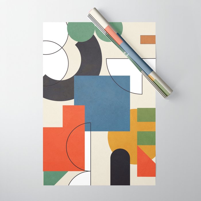 Colorful Shape Geometry 04 Wrapping Paper Gallery Image 1