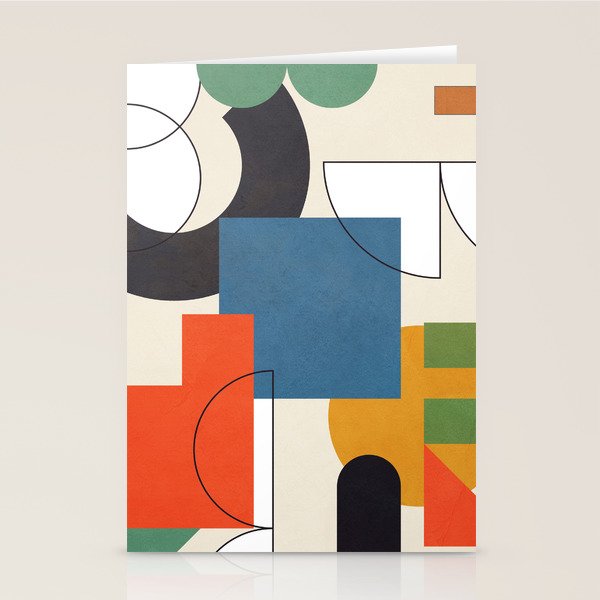 Colorful Shape Geometry 04 Stationery Card Gallery Image 2