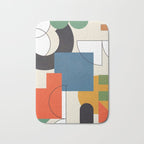 Colorful Shape Geometry 04 Bath Mat Gallery Image 1