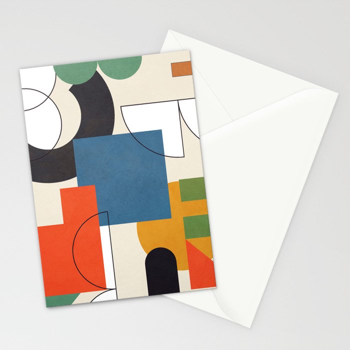 Colorful Shape Geometry 04 Stationery Card Gallery Image 2