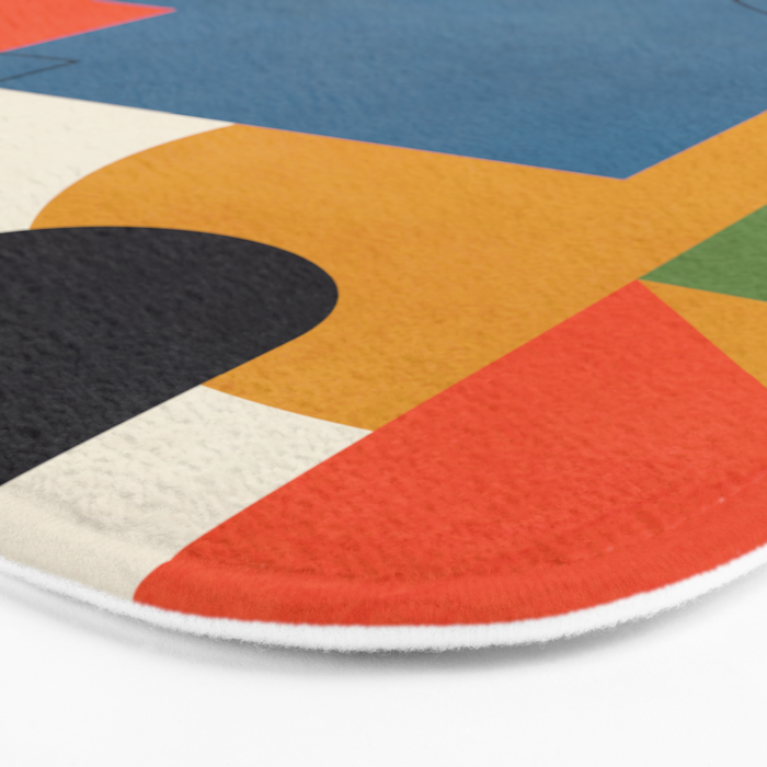 Colorful Shape Geometry 04 Bath Mat Gallery Image 3