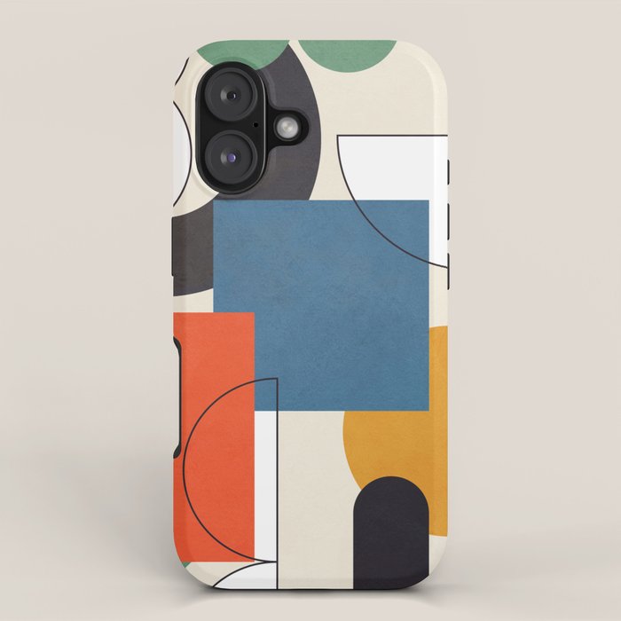 Colorful Shape Geometry 04 iPhone Case Gallery Image 1