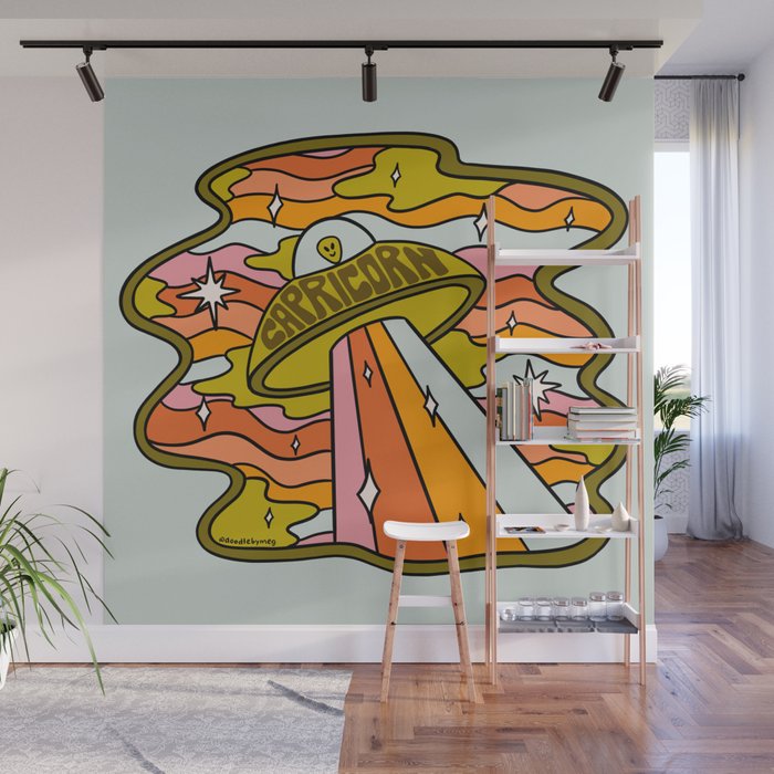 Capricorn UFO Wall Mural Gallery Image 1