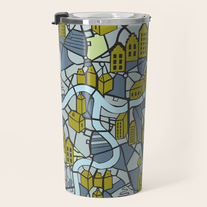 City life map moonless night Travel Mug Gallery Image 3