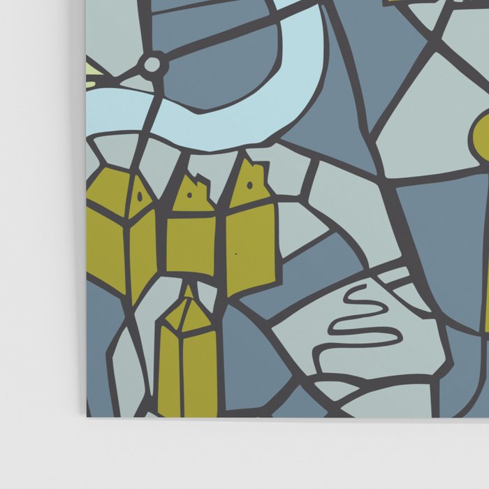 City life map moonless night Poster Gallery Image 3