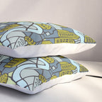City life map moonless night Pillow Sham Gallery Image 3