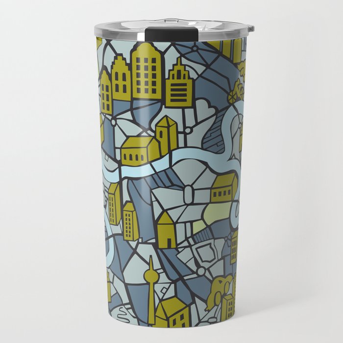 City life map moonless night Travel Mug Gallery Image 1