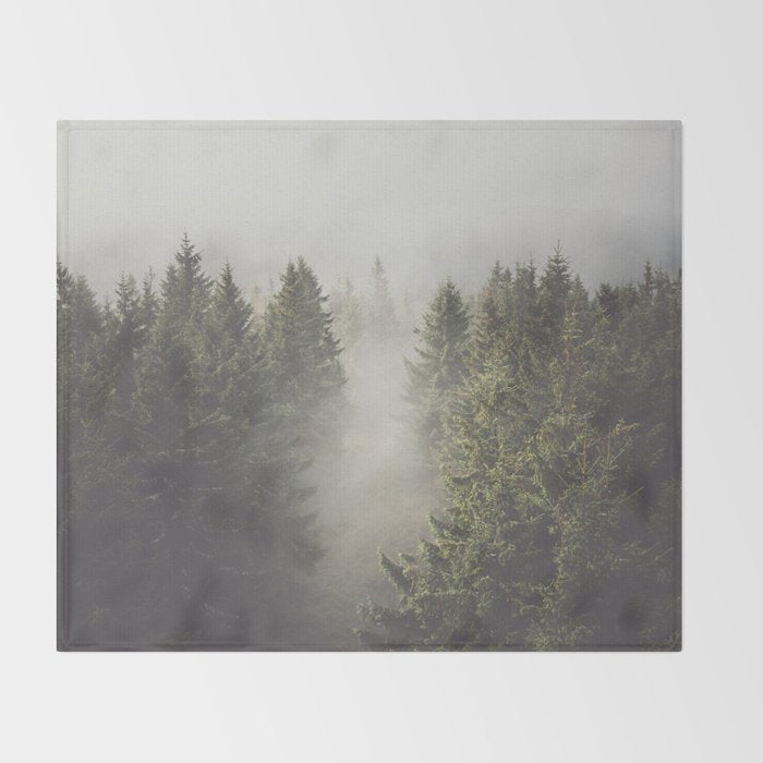 My misty way - Landscape and Nature Photography Throw Blanket Gallery Image 2