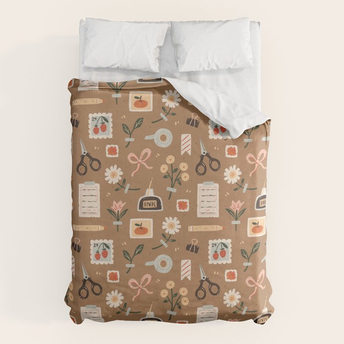 Journaling Things Duvet Cover Gallery Image 1