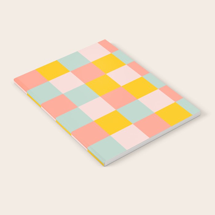 Retro Funky Checks Notebook Gallery Image 1