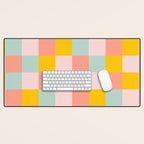 Retro Funky Checks Desk Mat Gallery Image 1
