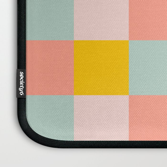 Retro Funky Checks Laptop Sleeve Gallery Image 3