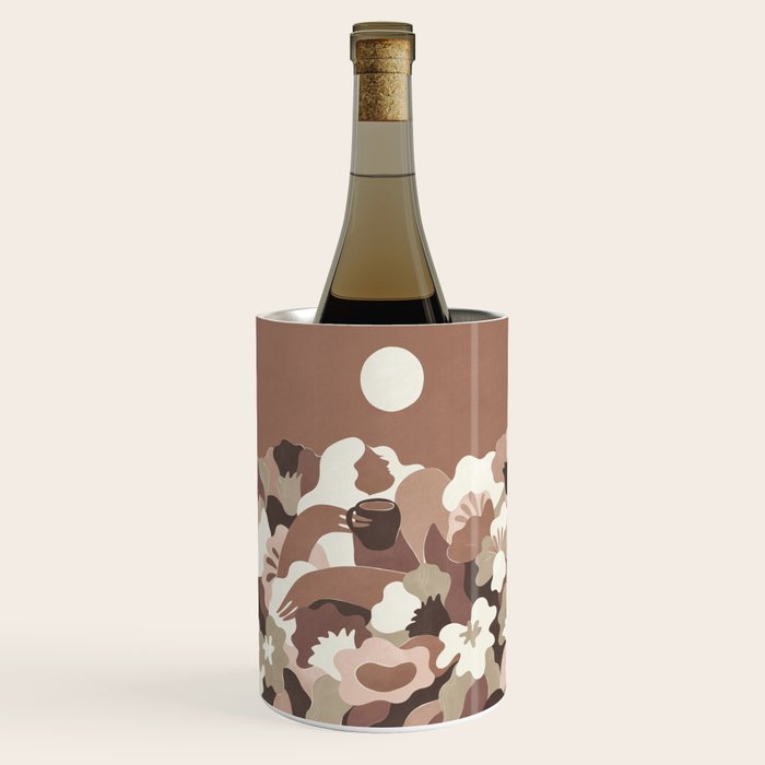 Mocha Morning Inspired by PANTONE 17 1230 Mocha Mousse Wine Chiller Gallery Image 2