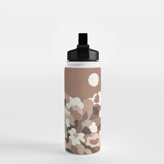 Mocha Morning Inspired by PANTONE 17 1230 Mocha Mousse Water Bottle Gallery Image 2