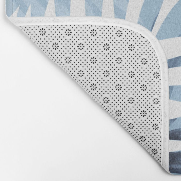 Tropical bliss - chambray blue Bath Mat Gallery Image 2