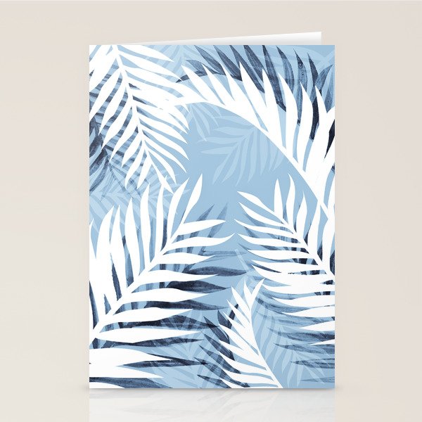 Tropical bliss - chambray blue Stationery Card Gallery Image 1