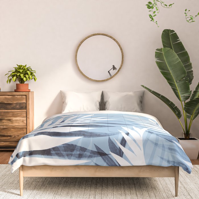 Tropical bliss - chambray blue Comforter Gallery Image 3