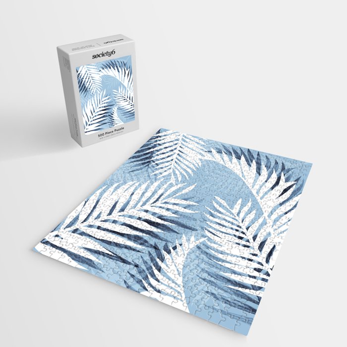Tropical bliss - chambray blue Jigsaw Puzzle Gallery Image 2