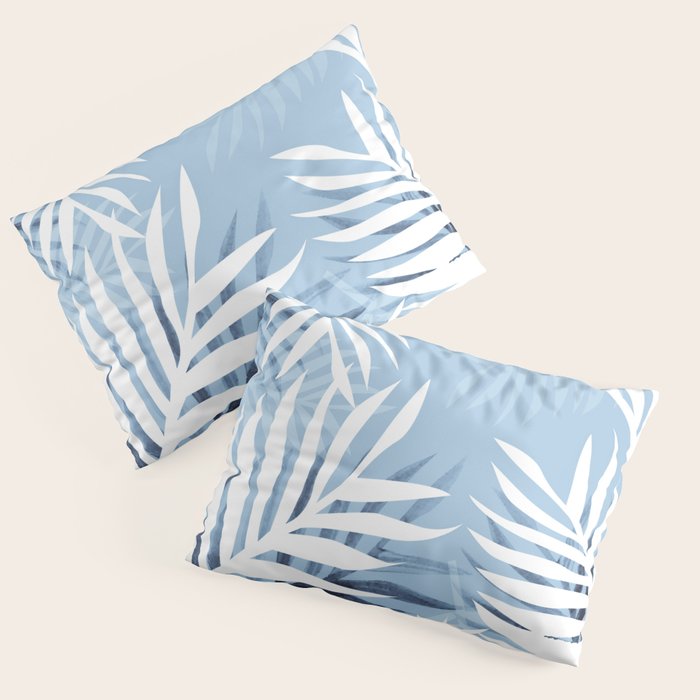Tropical bliss - chambray blue Pillow Sham Gallery Image 3
