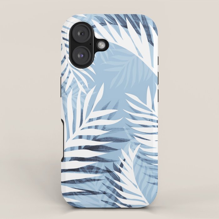 Tropical bliss - chambray blue iPhone Case Gallery Image 1