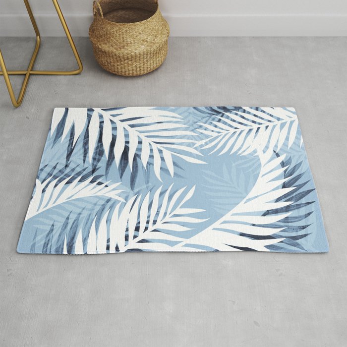 Tropical bliss - chambray blue Rug Gallery Image 1