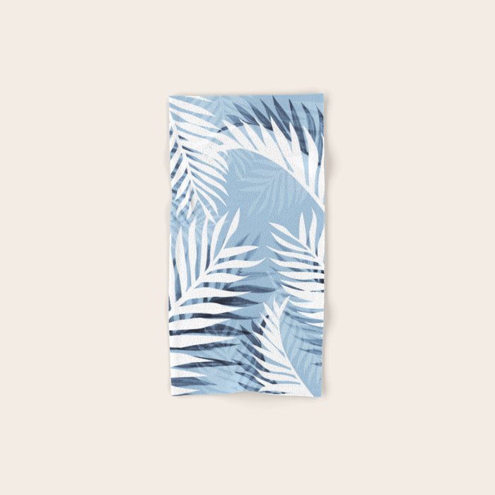 Tropical bliss - chambray blue Bath Towel Gallery Image 1