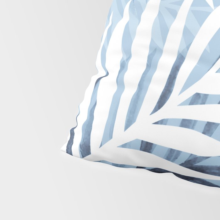 Tropical bliss - chambray blue Pillow Sham Gallery Image 4