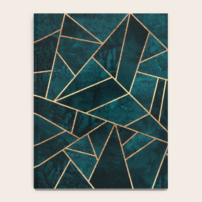 Deep Teal Stone Notebook Gallery Image 4