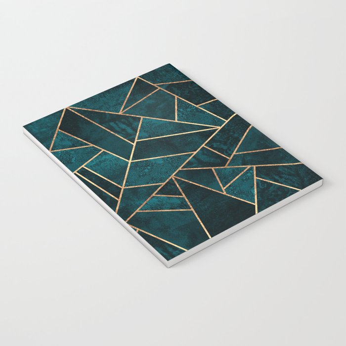 Deep Teal Stone Notebook Gallery Image 3