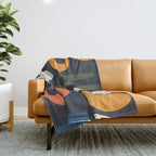 Abstract Colorful Setting 2 Throw Blanket Gallery Image 1