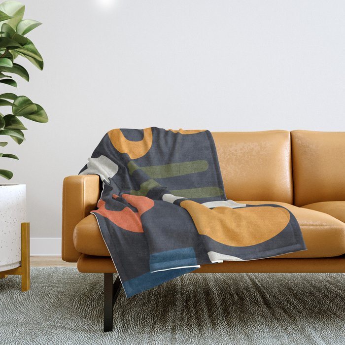 Abstract Colorful Setting 2 Throw Blanket Gallery Image 1