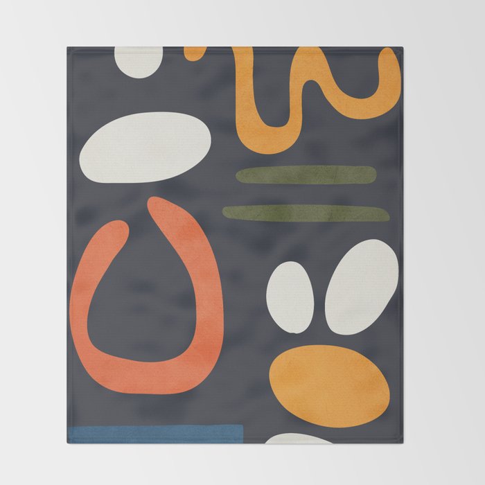 Abstract Colorful Setting 2 Throw Blanket Gallery Image 2