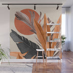 Abstract Art Tropical Leaves 160 Wall Mural Gallery Image 1