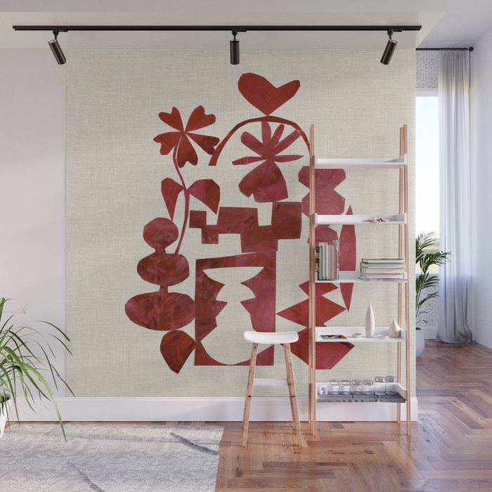Crimson Diamond Wall Mural Gallery Image 1