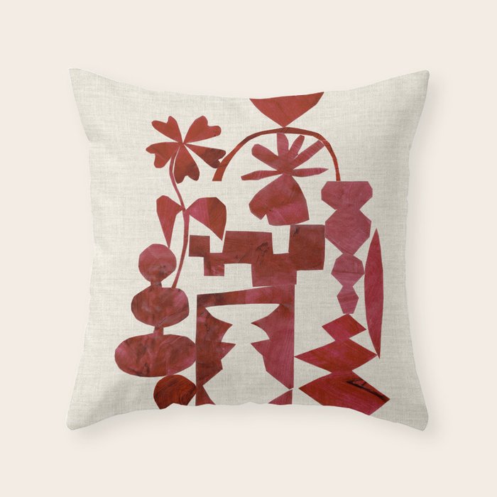 Crimson Diamond Throw Pillow Gallery Image 6
