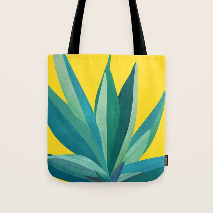 Spring Cactus Pop Botanical Tote Bag Gallery Image 1