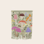 Colourful mushrooms, flowers and berries illustration  Wall Hanging Gallery Image 1