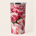 Tulip Field In Holland Floral Photo | Europe Travel Photography Red Flowers Spring Art Print Travel Mug Gallery Image 1