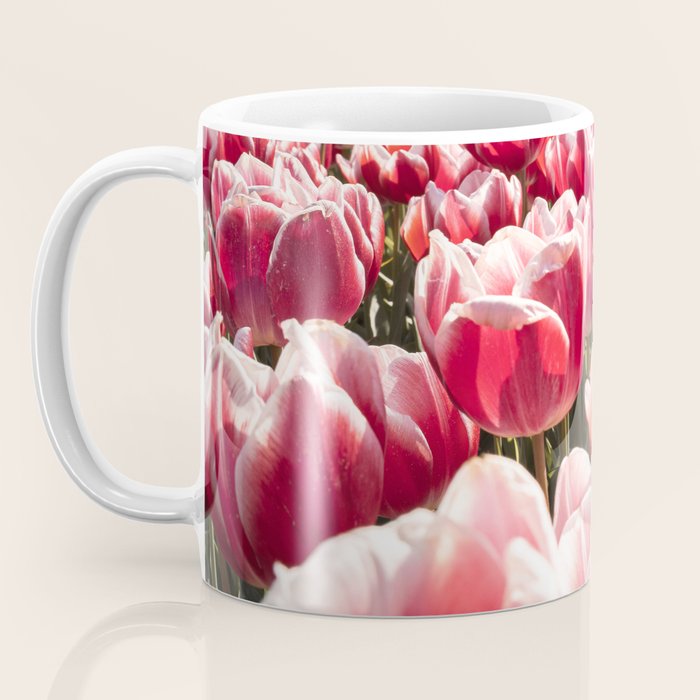 Tulip Field In Holland Floral Photo | Europe Travel Photography Red Flowers Spring Art Print Coffee Mug Gallery Image 3