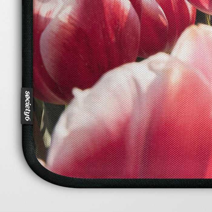 Tulip Field In Holland Floral Photo | Europe Travel Photography Red Flowers Spring Art Print Laptop Sleeve Gallery Image 3