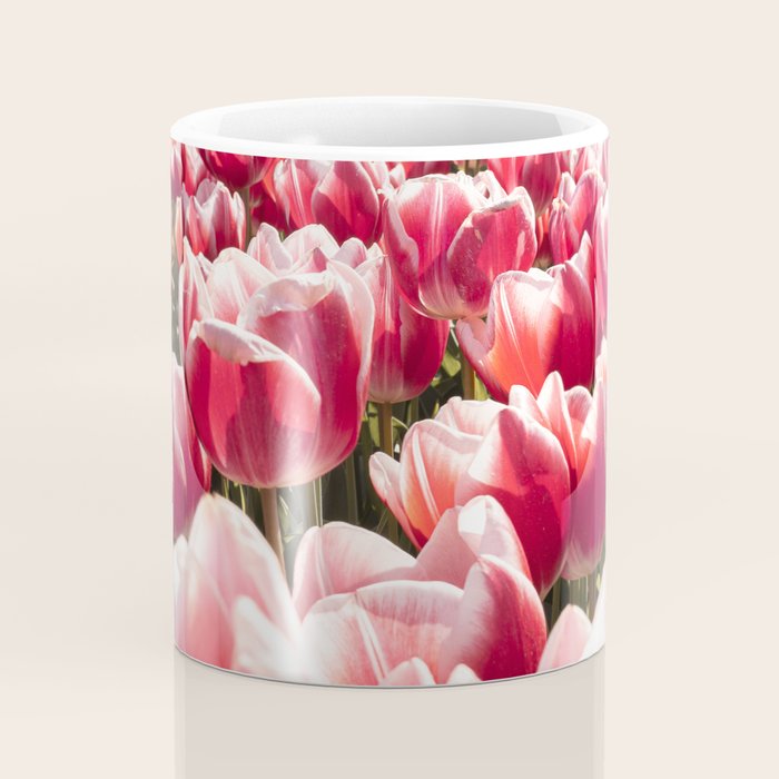 Tulip Field In Holland Floral Photo | Europe Travel Photography Red Flowers Spring Art Print Coffee Mug Gallery Image 4