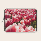 Tulip Field In Holland Floral Photo | Europe Travel Photography Red Flowers Spring Art Print Laptop Sleeve Gallery Image 1