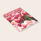 Tulip Field In Holland Floral Photo | Europe Travel Photography Red Flowers Spring Art Print Notebook Gallery Image 2