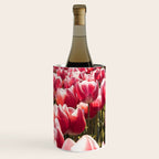 Tulip Field In Holland Floral Photo | Europe Travel Photography Red Flowers Spring Art Print Wine Chiller Gallery Image 3